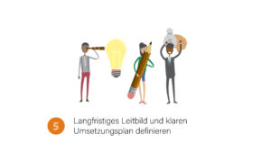 Prinzip 5: Langfristiges Leitbild und klaren Umsetzungsplan definieren.