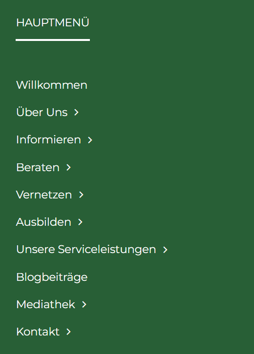 Überblick über die Themen der Webseite.
